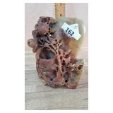 Soap stone vase with tree
