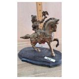 Horse and rider figure