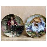 2- Collector plates  Girls with puppies and