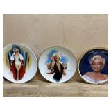 3- Marilyn Monroe collector plates