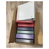Box lot of Binders