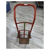 Short red 2 wheel cart