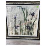 42x42 Framed floral print