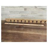 Wall mount coat rack