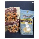2 Bags Quacker oats and 1 bag rolled oats