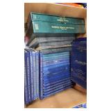 Box of coin collector display books