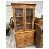 32 inch Maple china cupboard