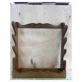 Wood wall mount gun display
