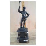 Clock topper with soldier (needs repair