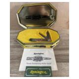 Remmington 10th anniversary pocket knife in tin