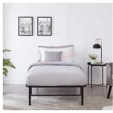 Metal Cot Frame - Twin - Black