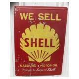 12x16ï¿½ we sell shell metal repop advertising sign