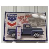 12x16ï¿½ standard station vintage truck metal repop