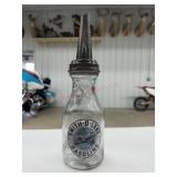 14ï¿½ vintage smith o lene glass oil bottle