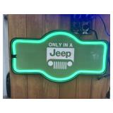16ï¿½ only in a jeep light up sign