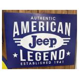 40x30 authentic American jeep legend metal repop
