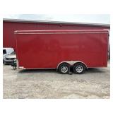 2010 UNITED 18X7 ENCLOSED TRAILER WITH RAMP DOOR