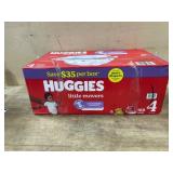 Huggies Little Movers Diapers, Size 4
