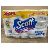 Scott 1000 Long Lasting Toilet Paper 45 Rolls