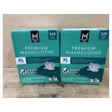 Premium XL Disposable Washcloths, 480 Total