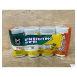 Disinfecting Wipes 4-Pack, Lemon and Orange