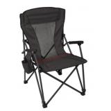 Folding Black Camp Chair with Carrying Bag