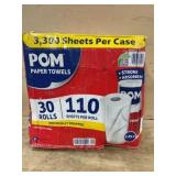 POM 2-Ply Paper Towels, 30 Rolls