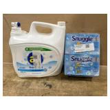 Laundry Detergent and Dryer Sheets Bundle