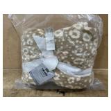Tan Leopard Print Throw Pillow Set
