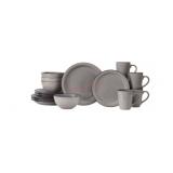 24-Piece Gray Dinnerware Set