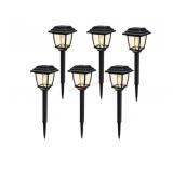 Deck Impressions Solar Path Lights, 6-Pack