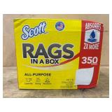 Scott Rags in a Box, 350 Count