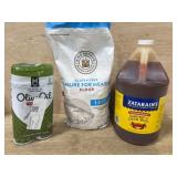 Kitchen Essentials Lot With Flour, Oil, and Boil