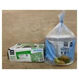 Clear Spoons and Paper Plates Set