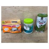 Goya Seasoning, Coconut Oil, and Cooking Spray