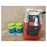 25 lb Flour and 2 Coconut Oil Containers