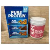 Protein Bars and Pre-Workout Powder Set