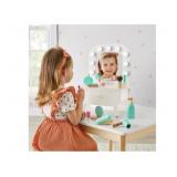 White Wooden Tabletop Vanity Set