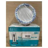 Blutable 500-Count Plate and Cutlery Set