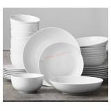 White Porcelain Dinnerware Set for 32 Pieces