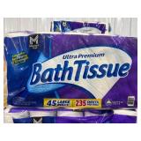 Ultra Premium Bath Tissue, 45 Rolls