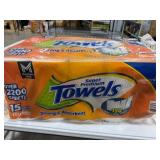 Super Premium Paper Towels, 15 Mega Rolls