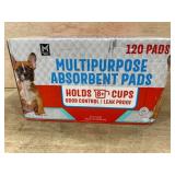 Multipurpose Absorbent Pads, 120-Count