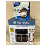 Used West Bend 7 Qt Air Fryer and Liners Set