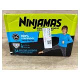 Ninjamas Large Nighttime Underwear, 34 Ct