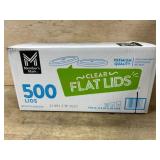 Clear Flat Plastic Lids for Cups