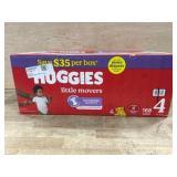 Huggies Little Movers Diapers, Size 4