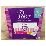 Poise Maximum Long Pads 128-Count