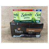 Peetï¿½s Dark Roast Coffee Pods and Splenda Stevia