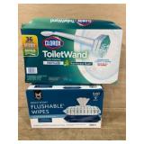 Clorox ToiletWand Refills and Flushable Wipes